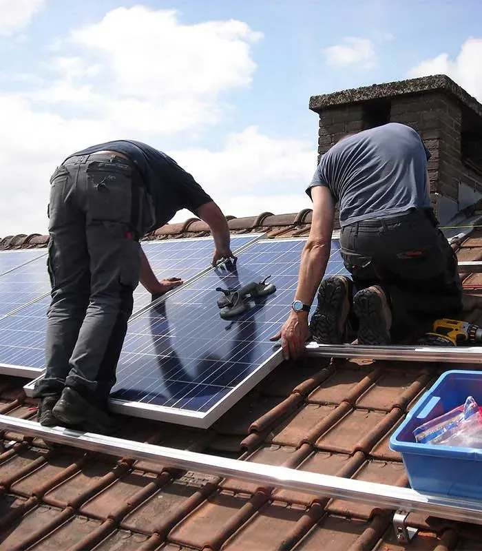 Solar installation at industrial site